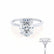 PARIS - Oval Lab Diamond Platinum Hidden Halo Engagement Ring Lily Arkwright