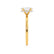 PARIS - Oval Charles & Colvard Moissanite & Diamond 18k Yellow Gold Hidden Halo