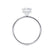 PARIS - Radiant Cut Moissanite & Diamond 18k White Gold Hidden Halo