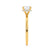 PARIS - Round Natural Diamond 18k Yellow Gold Hidden Halo Engagement Ring Lily Arkwright
