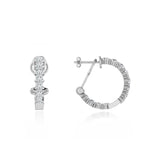 PETRA - Statement Lab Diamond Earrings 18k White Gold Earrings Lily Arkwright