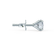 SENA - Round Moissanite 18k White Gold Stud Earrings Earrings Lily Arkwright