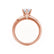 SERENA - Round Natural Diamond 18k Rose Gold Solitaire Engagement Ring Lily Arkwright