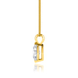 TALULLA - Marquise Lab Diamond 2 Claw Pendant 18k Yellow Gold Pendant Lily Arkwright