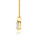 TALULLA - Marquise Lab Diamond 2 Claw Pendant 18k Yellow Gold Pendant Lily Arkwright