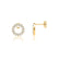 TIA - Circle of Life Lab Diamond Earrings 18k Yellow Gold Earrings Lily Arkwright