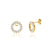 TIA - Circle of Life Lab Diamond Earrings 18k Yellow Gold Earrings Lily Arkwright