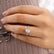 VIOLA - Oval Lab Diamond 18k Rose Gold Shoulder Set Engagement Ring Lily Arkwright