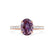 VIOLA - Chatham® Alexandrite Oval & Diamond 18k Rose Gold Shoulder Set Ring Engagement Ring Lily Arkwright