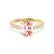 VIOLA - Chatham® Champagne True Sapphire Oval & Diamond 18k Yellow Gold Shoulder Set Ring Engagement Ring Lily Arkwright