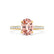 VIOLA - Chatham® Champagne True Sapphire Oval & Diamond 18k Yellow Gold Shoulder Set Ring Engagement Ring Lily Arkwright