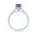 VIOLA - Chatham® Alexandrite Oval & Diamond 950 Platinum Gold Shoulder Set Ring Engagement Ring Lily Arkwright