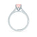 VIOLA - Chatham® Champagne True Sapphire Oval & Diamond 950 Platinum Shoulder Set Ring Engagement Ring Lily Arkwright