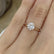 GRACE - Ready to Ship 0.31ct Round Moissanite 18k Rose Gold Solitaire Ring