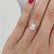 IRIS - Radiant Moissanite 18k Yellow Gold Petite Channel Set Ring