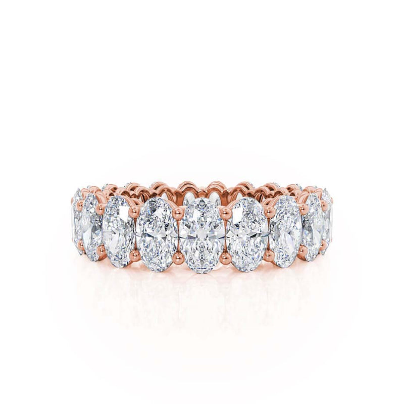 BALAD - 18k Rose Gold Oval Statement Eternity Eternity Lily Arkwright