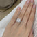 ESME - Radiant Lab Diamond 18k White Gold Halo