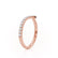 ELLORA - V Band 18k Rose Gold Eternity Wedding Band Eternity Lily Arkwright