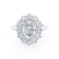 DIANA - Iconic Oval Lab Diamond Platinum 950 Halo Engagement Ring Lily Arkwright