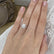 COCO - Ready to Ship Emerald 2.54ct Lab Diamond & Diamond Platinum Hidden Halo Triple Pavé Ring
