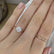LULU - Round Moissanite 18k Rose Gold Petite Solitaire