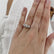 LORELLA - Round Moissanite 18k Rose Gold Trilogy Ring