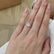 GISELLE - Round Moissanite & Diamond 950 Platinum Solitaire Ring