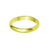 Plain Wedding Band Heavy D Profile 18k Yellow Gold Wedding Bands Lily Arkwright