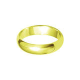Plain Wedding Band Heavy D Profile 18k Yellow Gold Wedding Bands Lily Arkwright