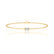 JADA - Emerald Lab Diamond Solitaire Bracelet 18k Yellow Gold Bracelet Lily Arkwright