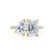 CELESTE - Toi et Moi Lab Diamond Emerald & Pear Diamond Band Ring 18k Yellow Gold Engagement Ring Lily Arkwright